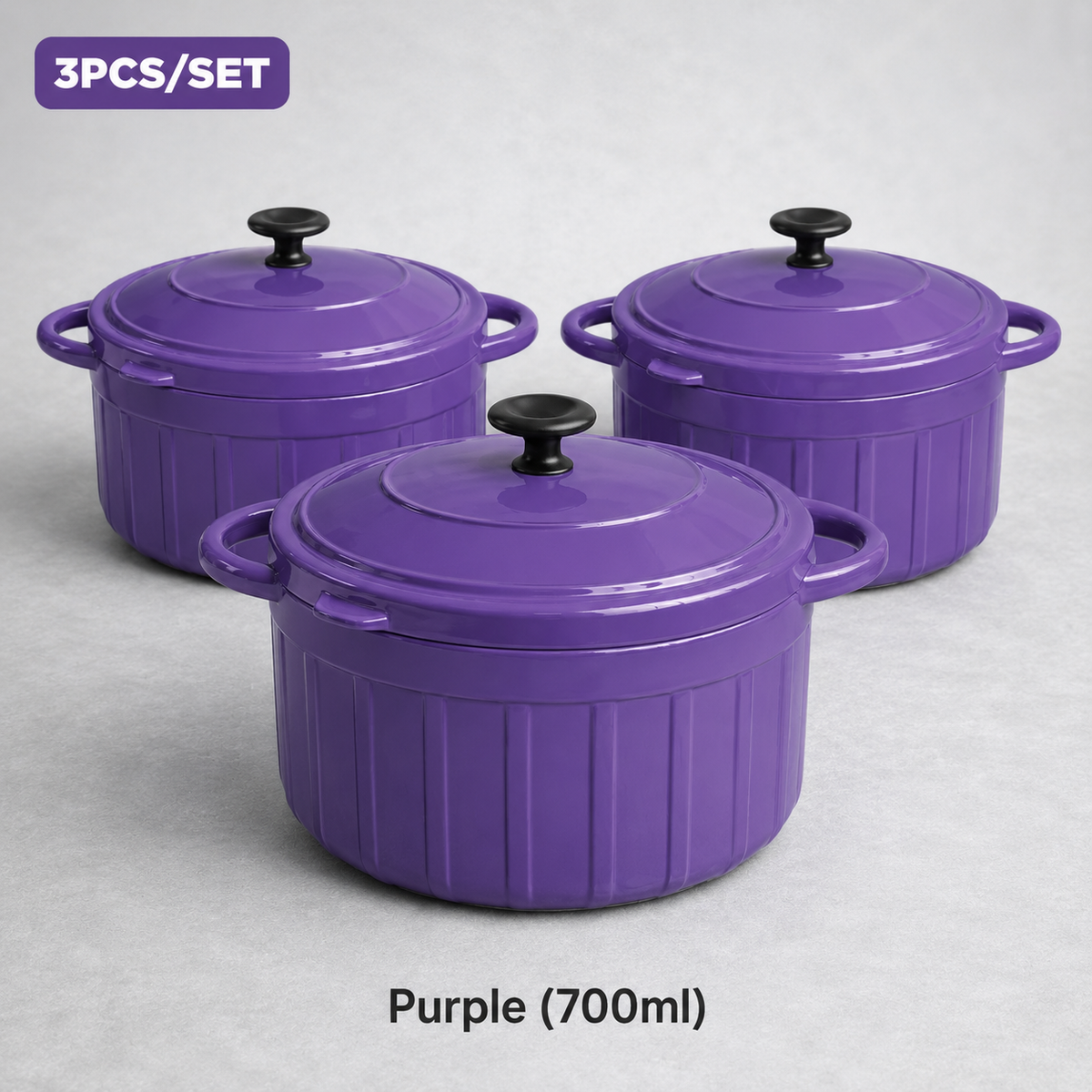 Bekas Makan (3 pcs Set) (Premium)
