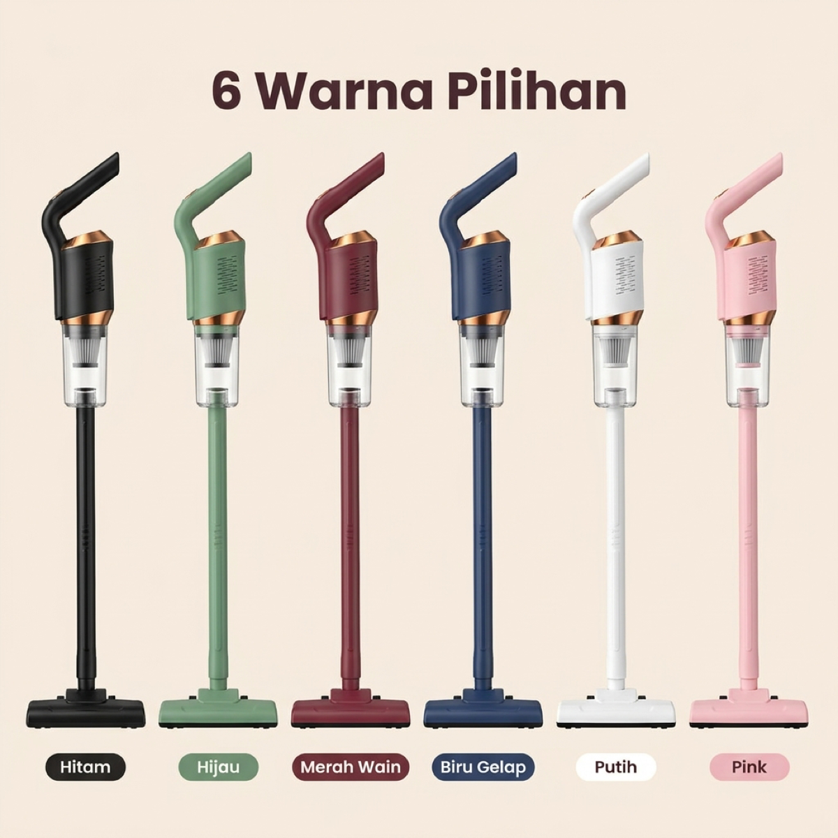 6 warna pilihan