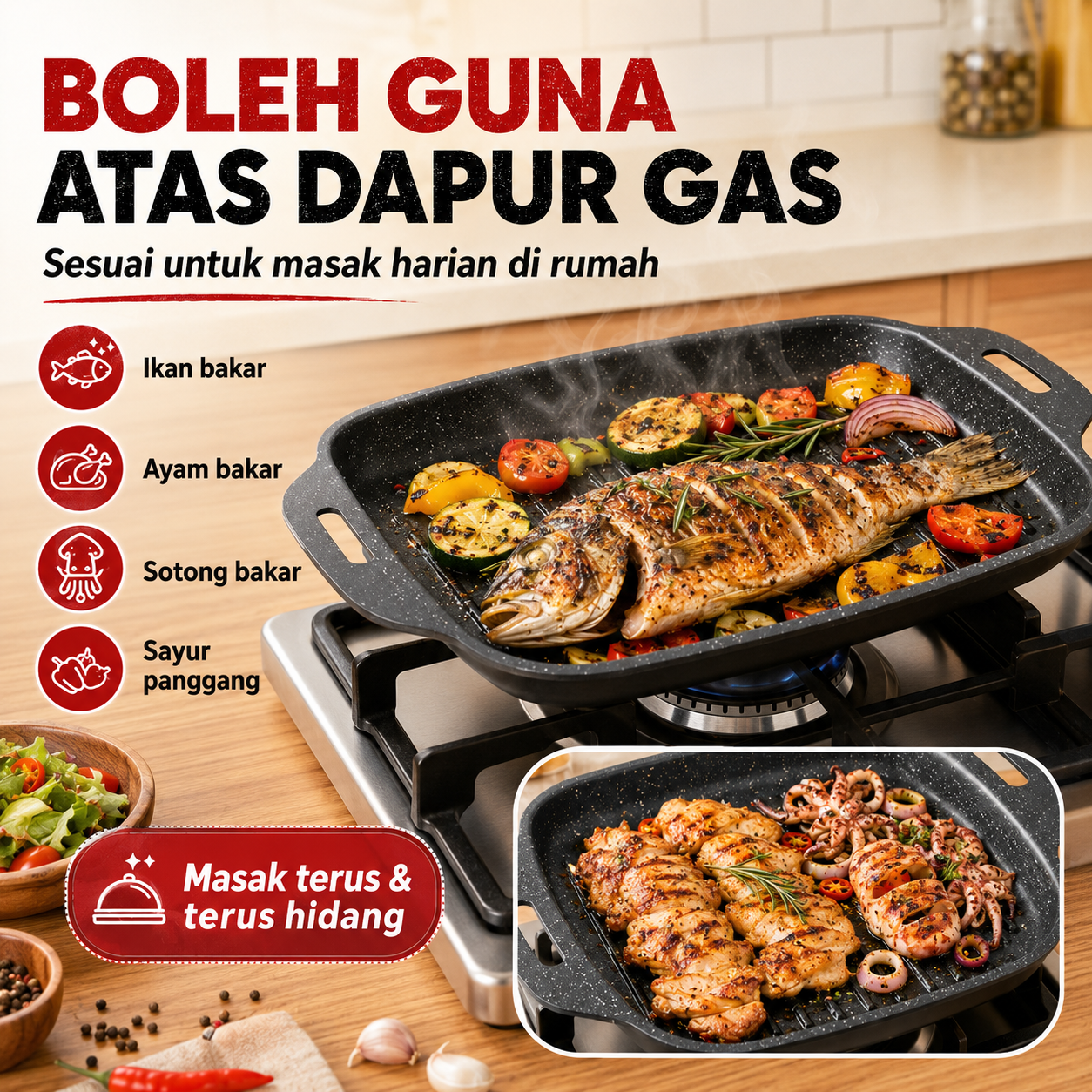 Grill Pan Set Japan