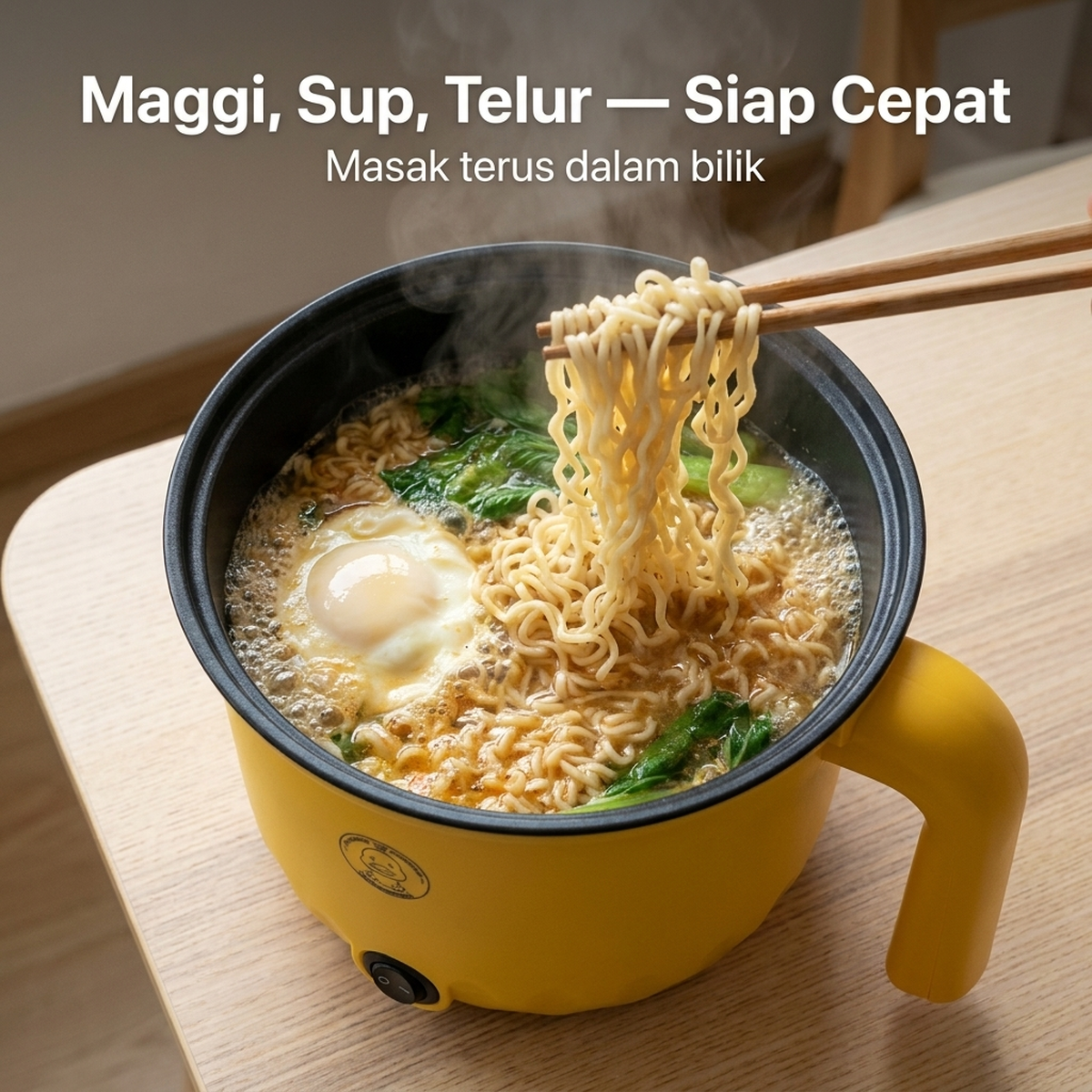 Maggi, Sup, Telur — Siap Cepat