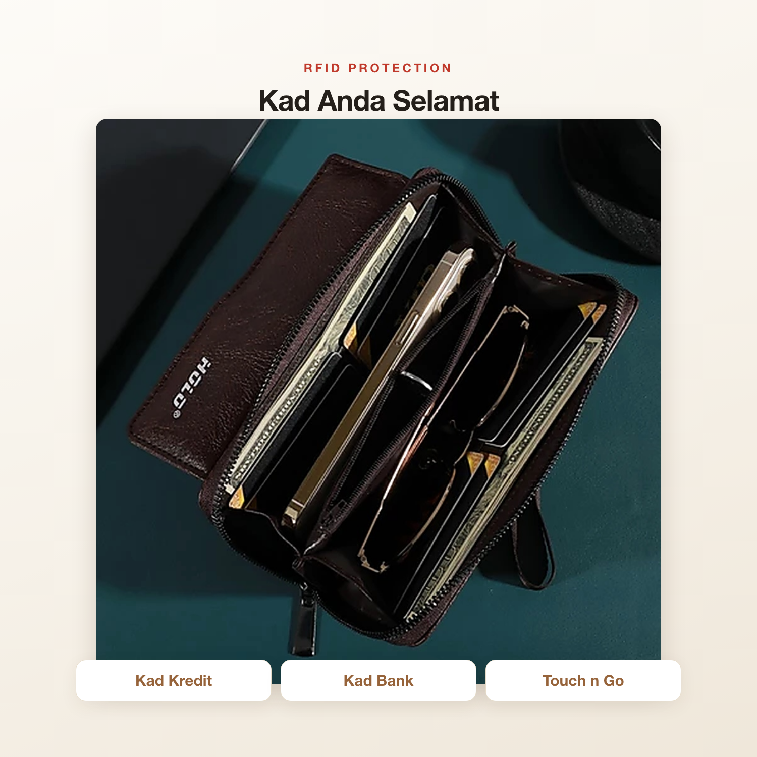 RFID protection kad kredit kad bank Touch n Go