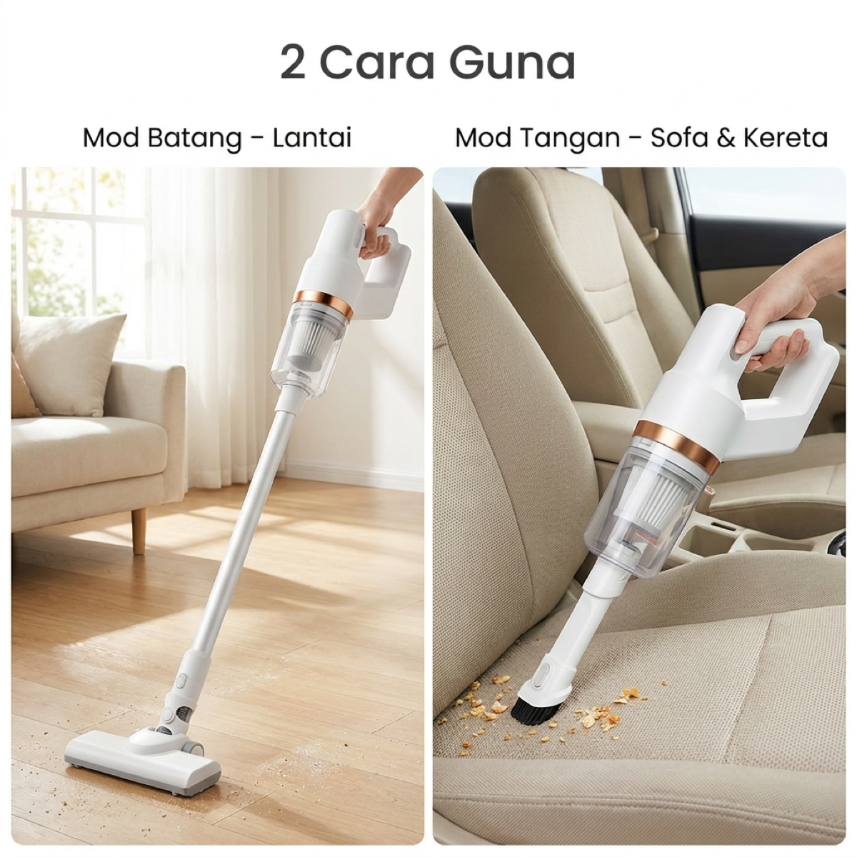2 cara guna batang dan tangan