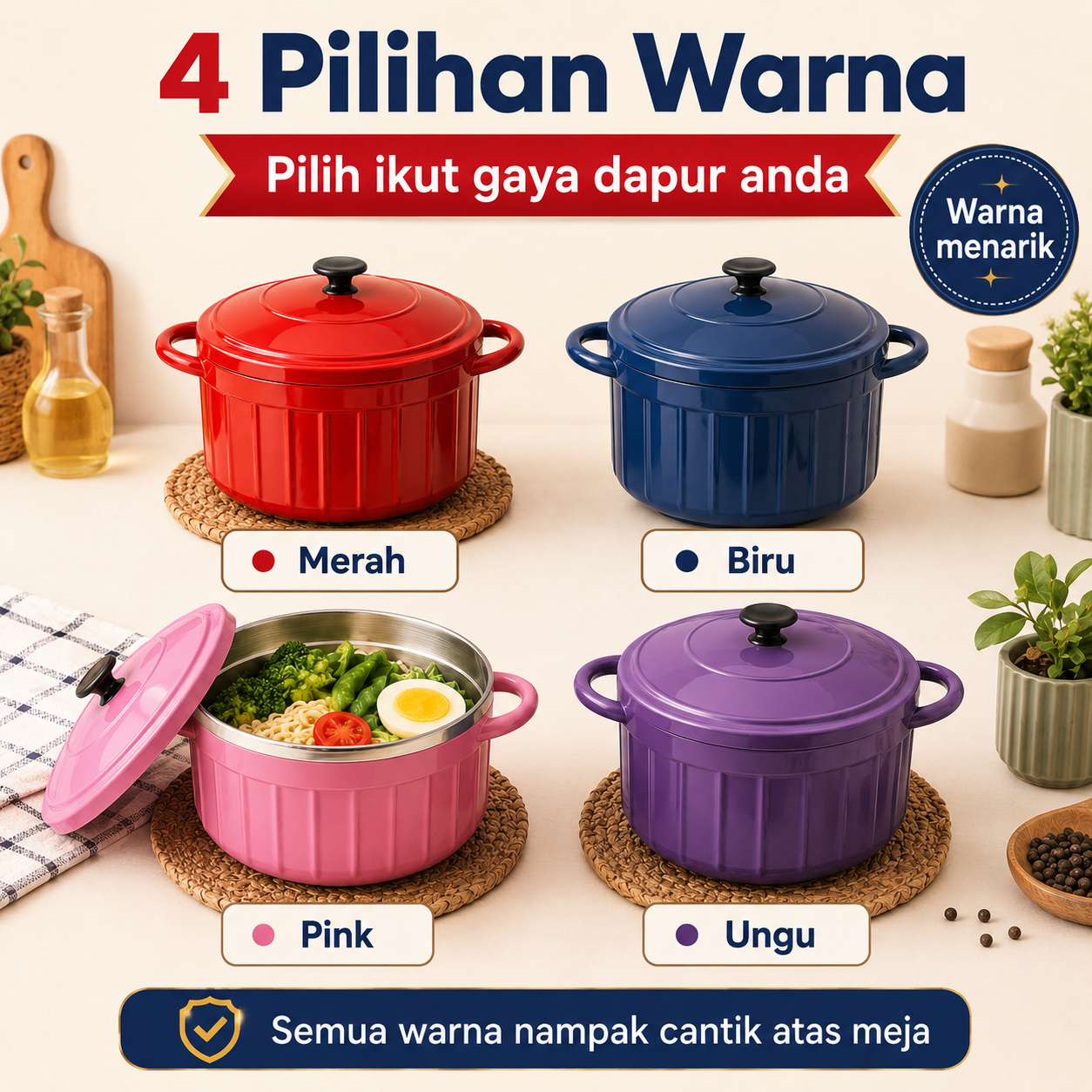 Bekas Makan (3 pcs Set) (Premium)