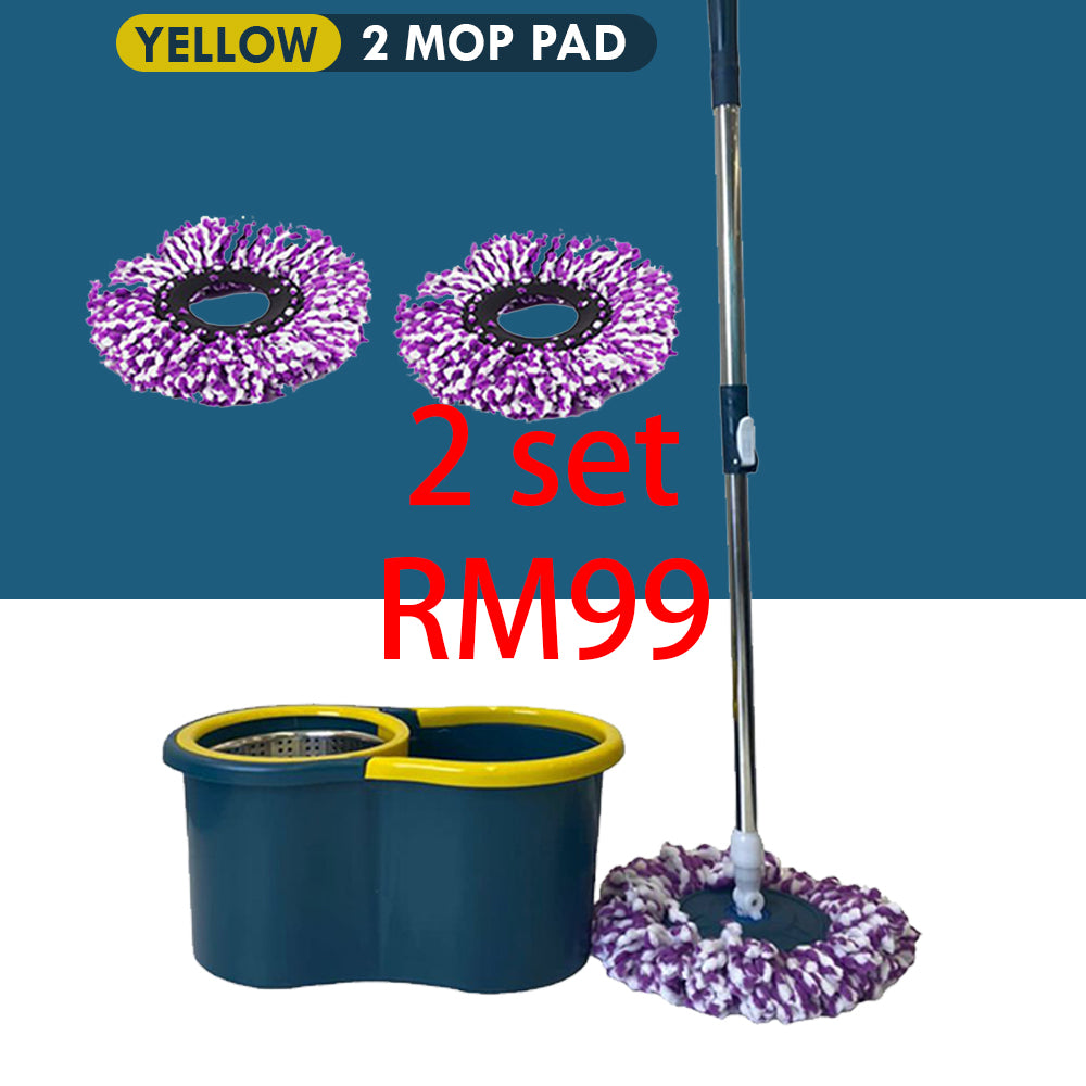 Spin Mop - Pilihan Pertama Malaysian (boleh diguna selama 5 tahun)