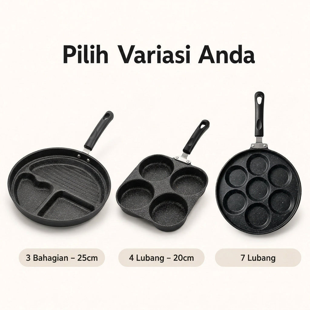 Pilih Variasi: 7 Lubang, 4 Lubang, 3 Bahagian