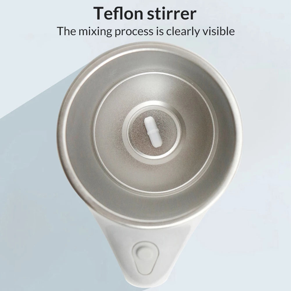 Bahagian dalam self stirring mug stainless steel