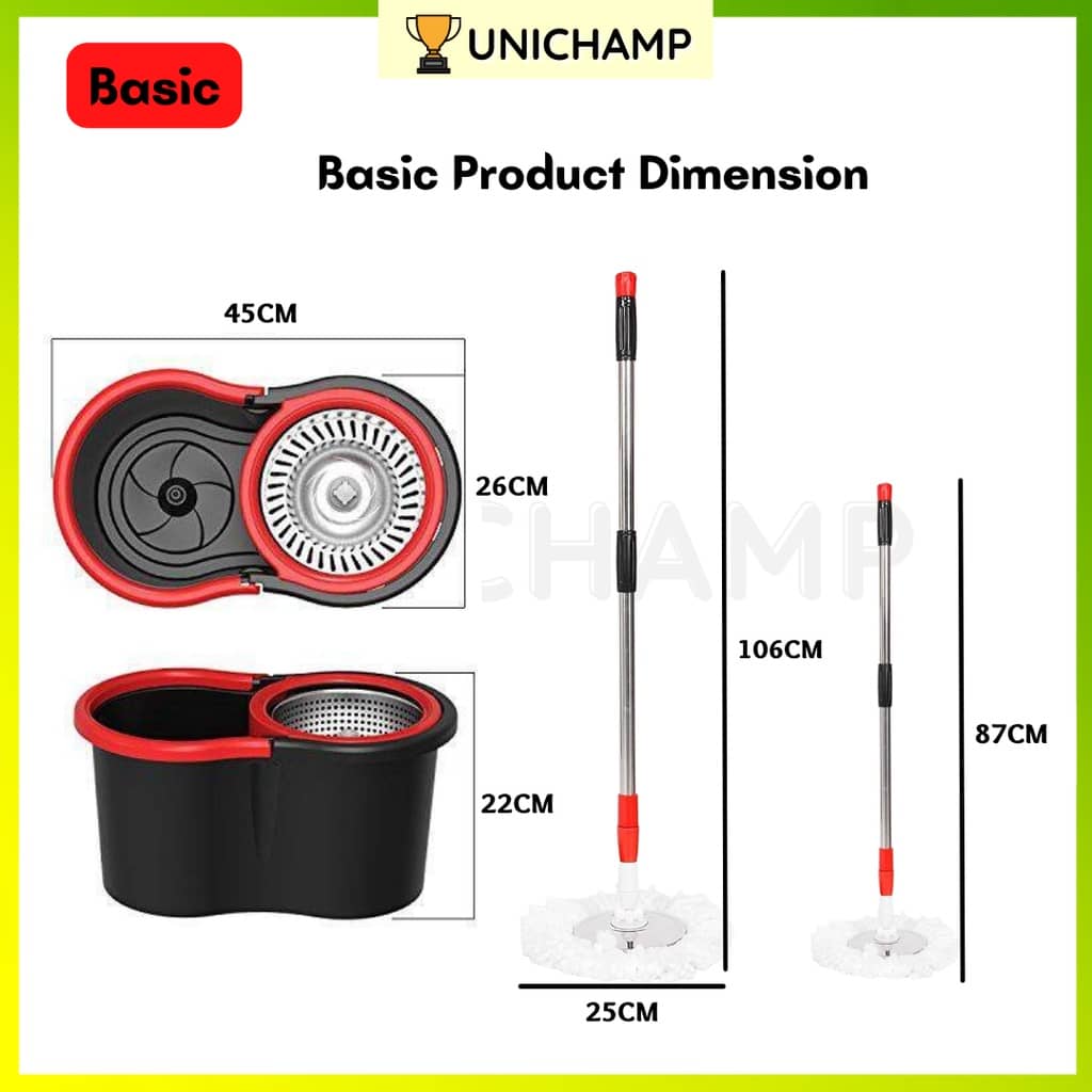 Spin Mop - Pilihan Pertama Malaysian (boleh diguna selama 5 tahun)